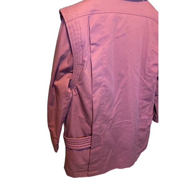 Mulberry Street Womens Quilted Mauve Jacket Size L - Picture 10 of 14